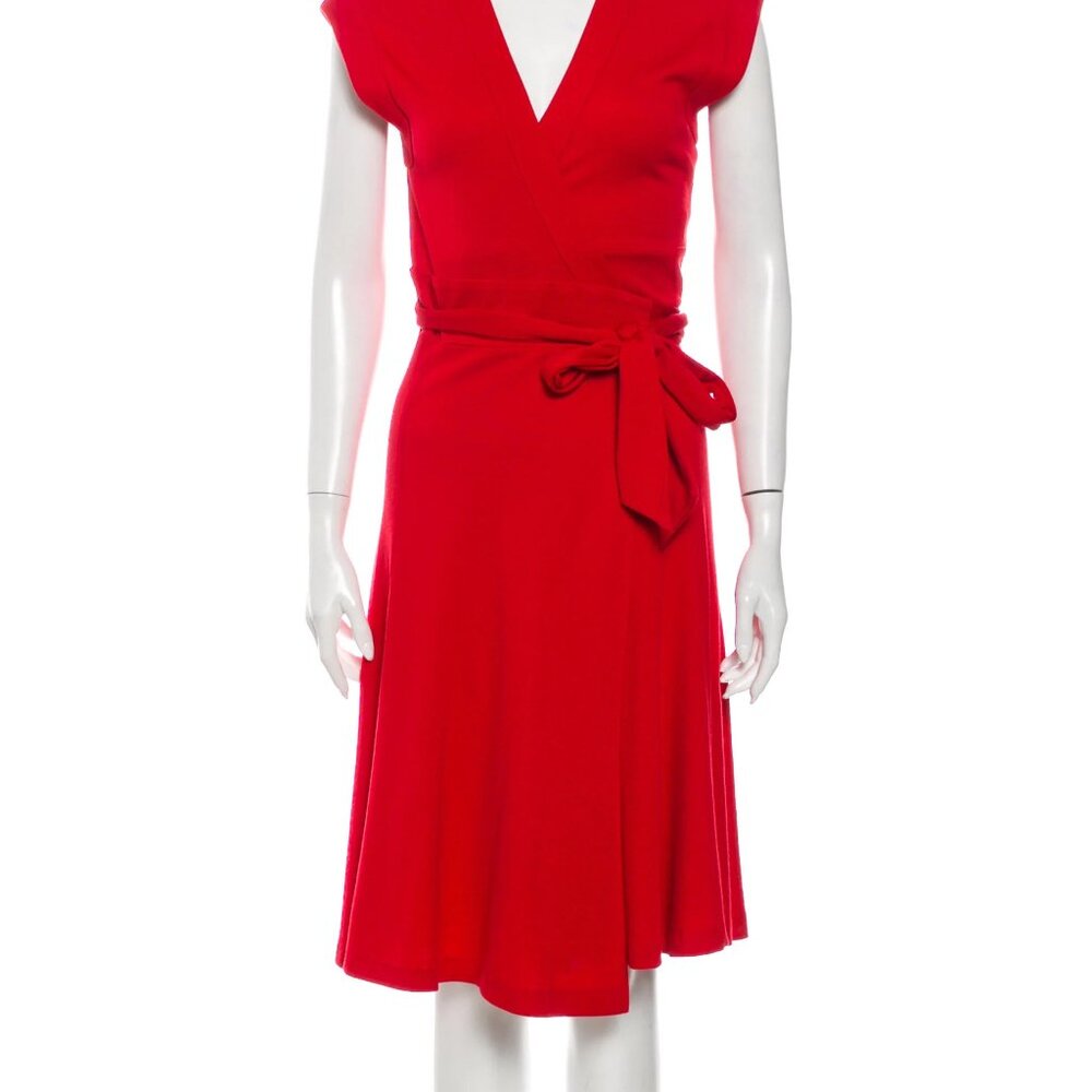 DVF Wool Midi Length Dress